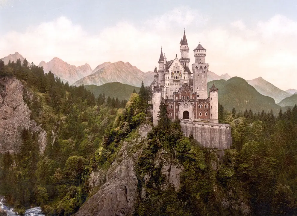 Neuschwanstein Castle in the German Alps