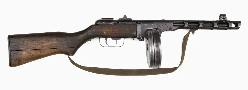 Second World War–era Soviet PPSh 41 Submachine Gun