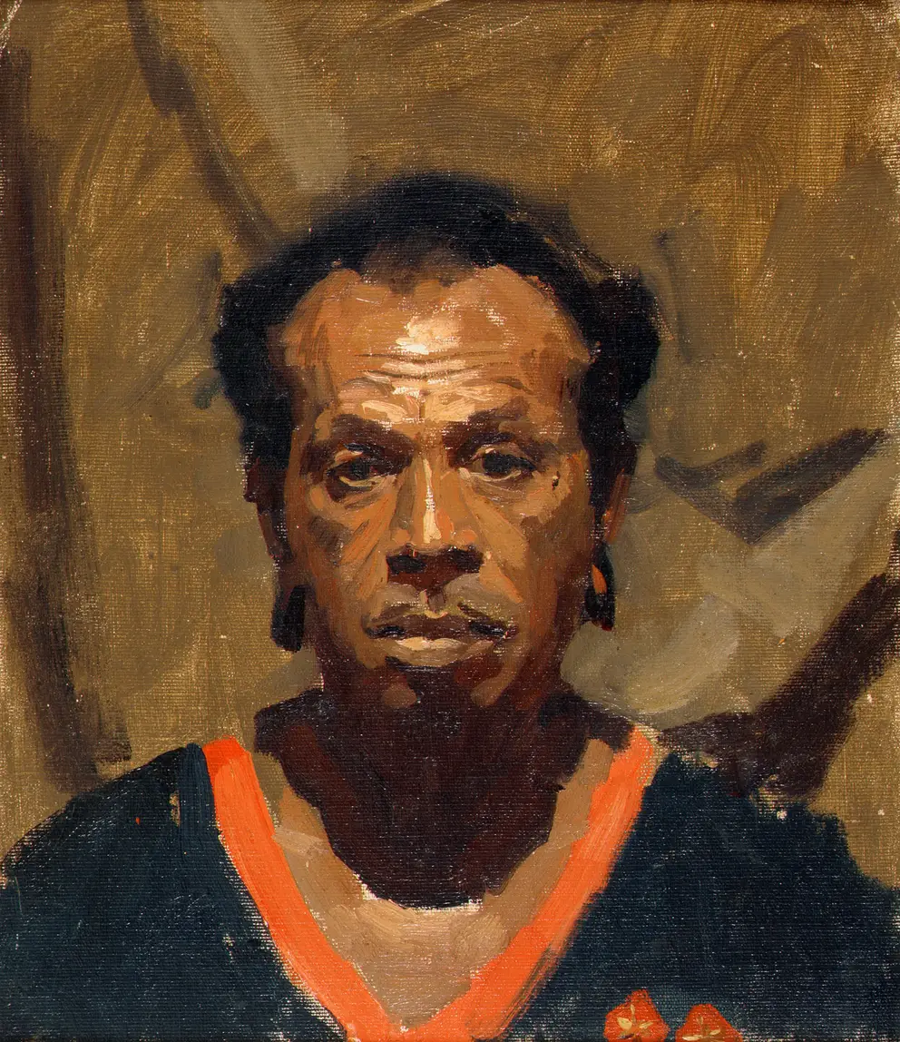 Painting of Bagita, a PNG Sergeant
