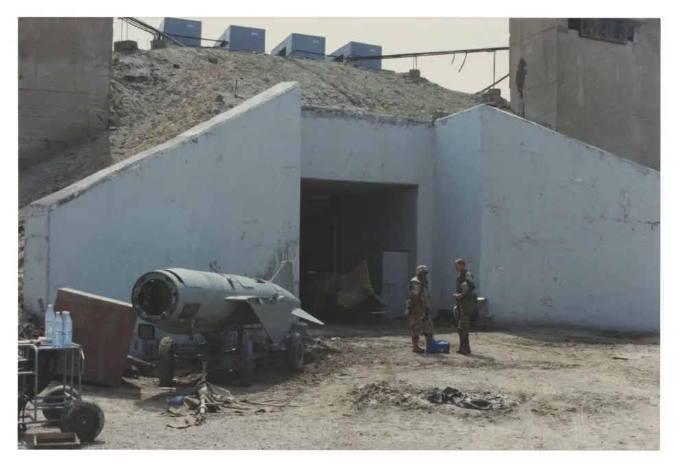 The Iraqi storage bunker inside Iraq