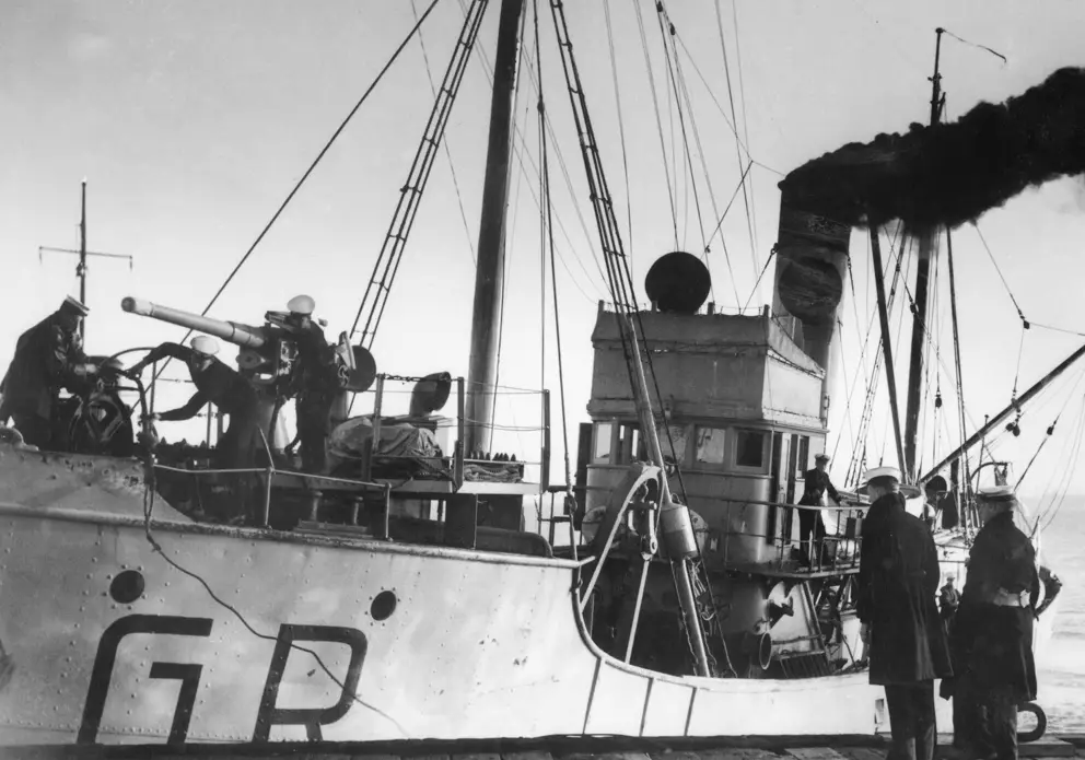 HMAS Goorangai in wartime service, c. 1939.