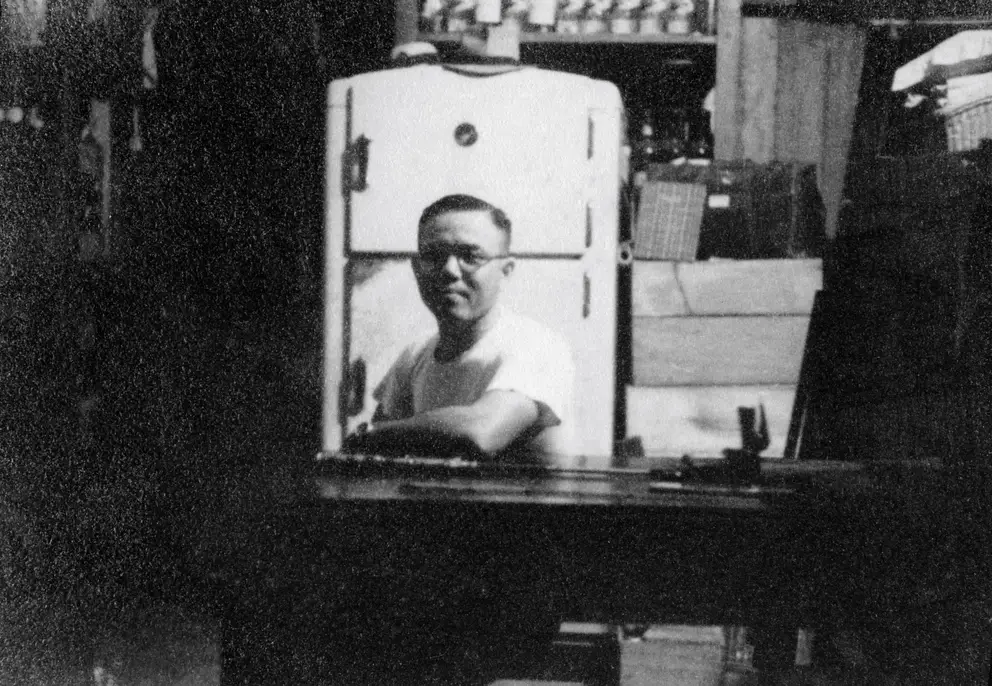 Boonpong Sirivejjabhandu in his General Store on Parkprag Road