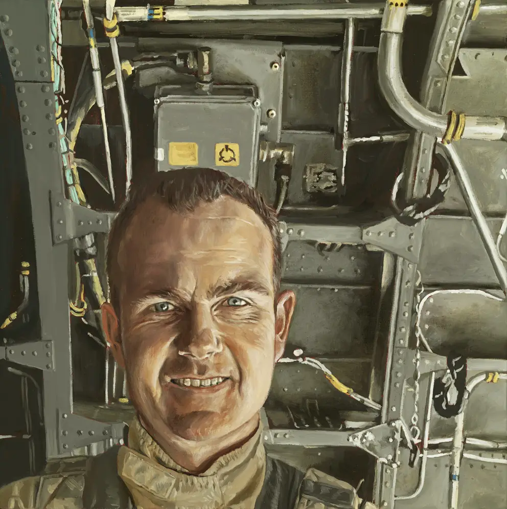 Lyndell Brown & Charles Green, Portrait, Colonel Kevin Humphreys, CO, Army Chinook Squadron, Kandahar 2007
