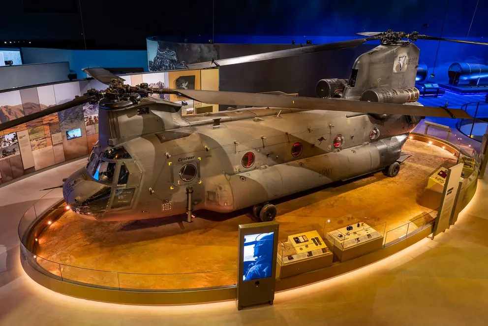Kandahar Workhorse: Chinooks 2006-2013. Photograph taken by Ian Roach. AWM26.PR.034