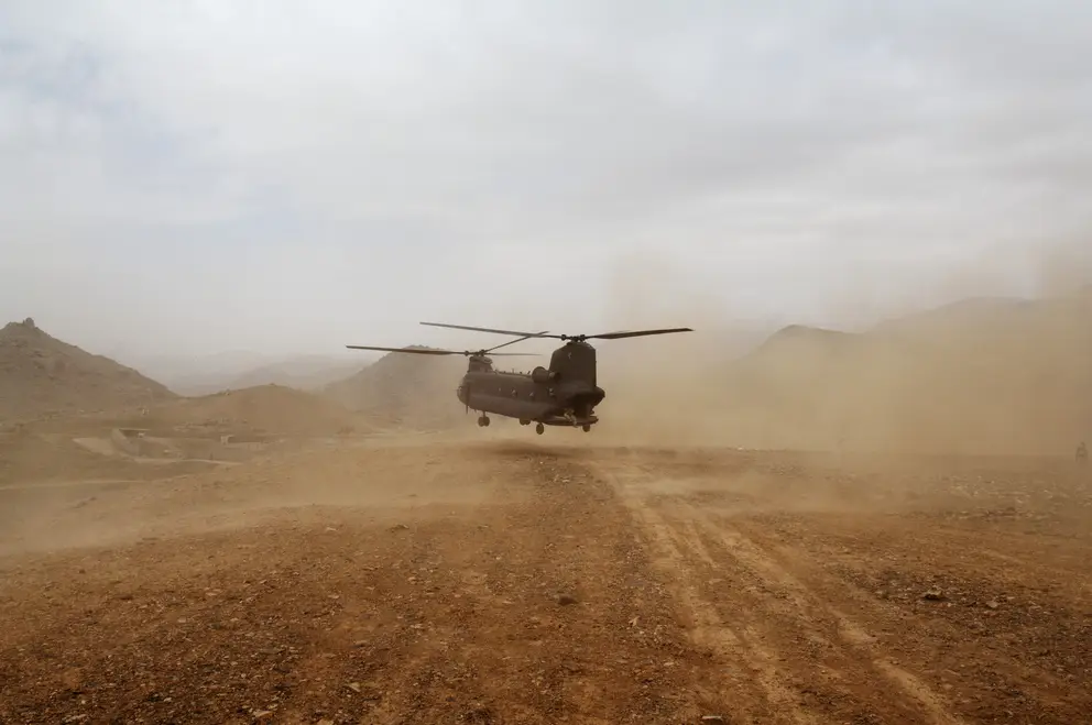 Australian Chinook A15-202 in Zabul province, Afghanistan